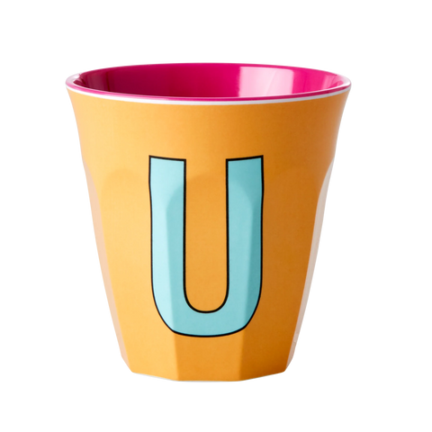 'U' Apricot Melamine Cup - Rice DK