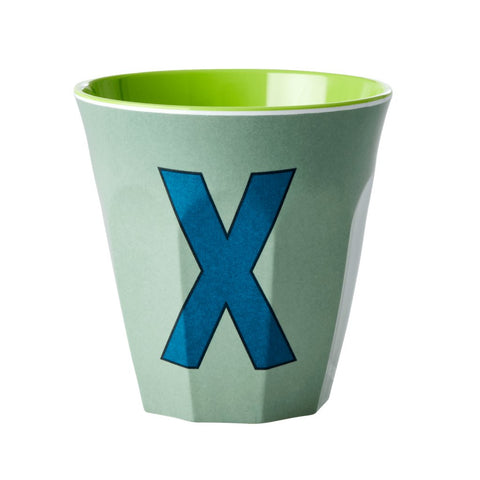 'X' Khaki Melamine Cup - Rice DK