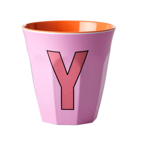'Y' Pink Melamine Cup - Rice DK