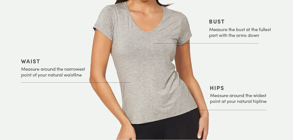 How to measure women's top size - Boody