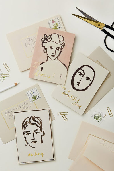 Portrait 'Happy Birthday Beautiful' Card - Wanderlust Paper Co.