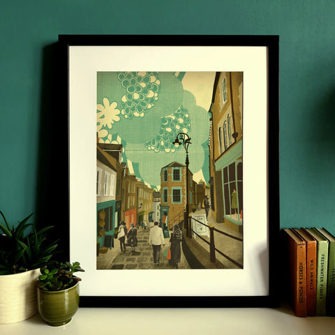 Frome Catherine Hill A3 Print - Emy Lou Holmes