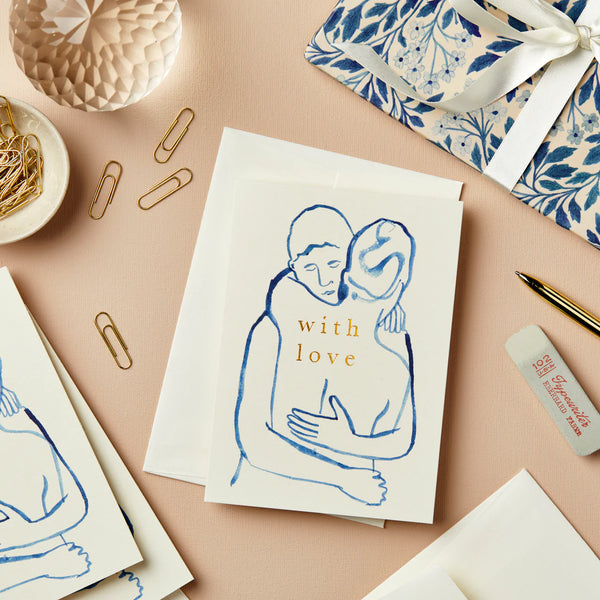 Figures 'With Love' Card - Wanderlust Paper Co.
