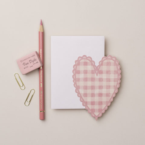 Pink Heart Mini Card - Wanderlust Paper Co