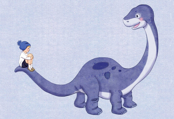 Dinosaur Boy A2 Art Print - Belle & Boo