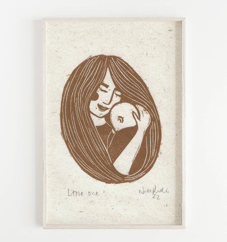 Little One Linoprint - Prints by the Bay