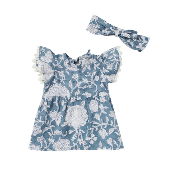 Tupia Blue Amicia Doll Dress - Bonheur du Jour Paris