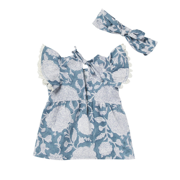 Tupia Blue Amicia Doll Dress - Bonheur du Jour Paris