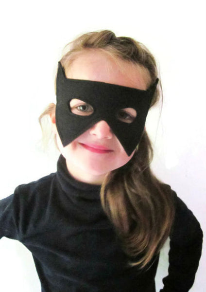 Black Bat Dress Up Mask - A is for Alice