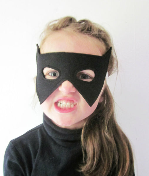 Black Bat Dress Up Mask - A is for Alice