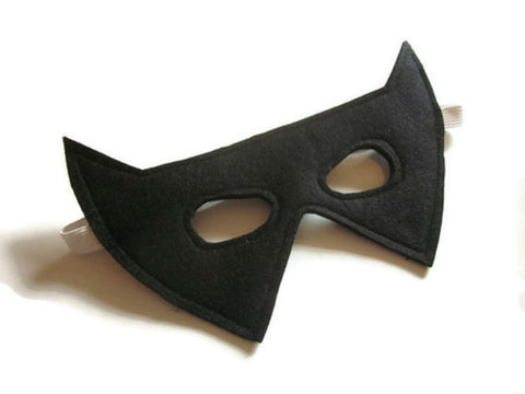 Black Bat Dress Up Mask - A is for Alice