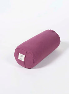 Berry Mini Organic Cotton Spelt Yoga Bolster - Ekotex Yoga