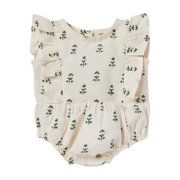 Khaki Dew Elea Doll Romper - Bonheur du Jour Paris