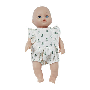 Khaki Dew Elea Doll Romper - Bonheur du Jour Paris