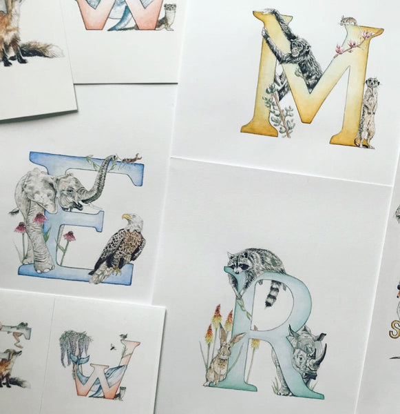 Letter Prints - A4 - Kathryn Pow Art