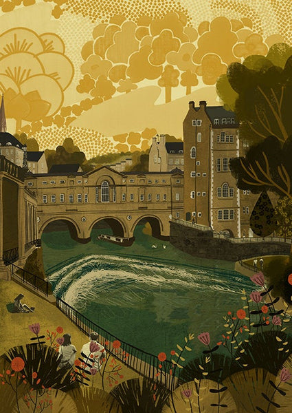 Bath Pulteney Bridge A3 Print - Emy Lou Holmes