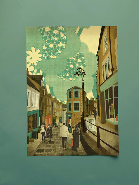 Frome Catherine Hill A3 Print - Emy Lou Holmes