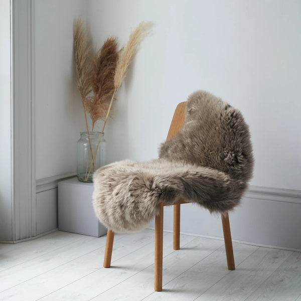 Taupe Ethically Crafted Sheepskin Rug - Surrey Style