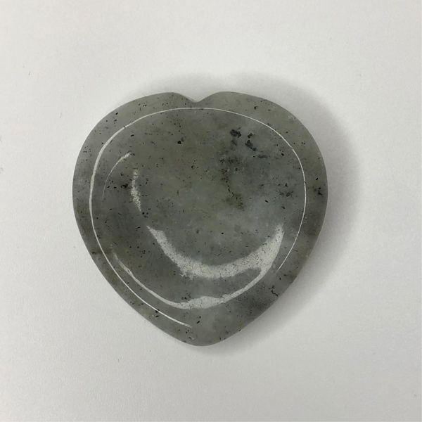 Labradorite Heart Worry Thumb Stone - Two Libras