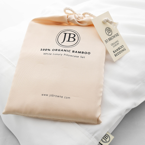 Set of 2 Luxury Organic Bamboo Silk Pillowcases - Jo Browne