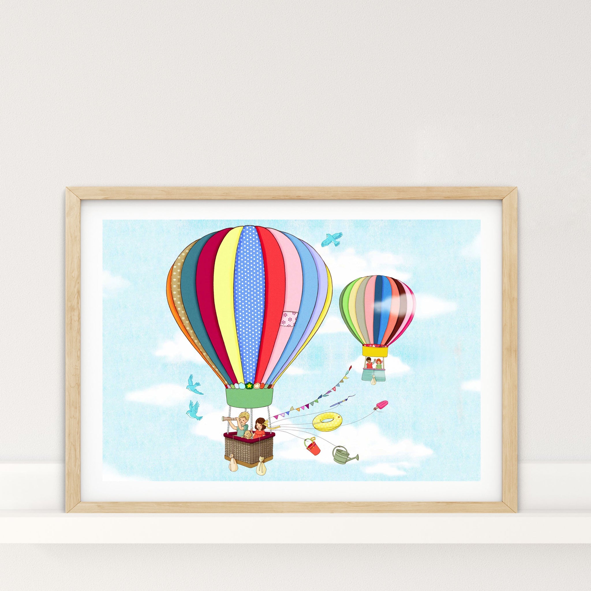 Hot Air Balloons A2 Art Print - Belle & Boo