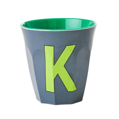 'K' Dark Grey Melamine Cup - Rice DK