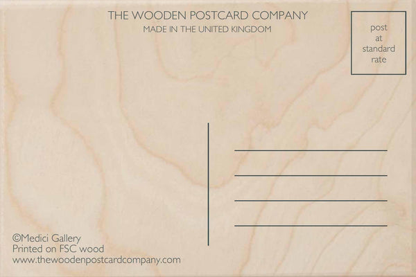 Back of Card - The Wooden Postcard Company