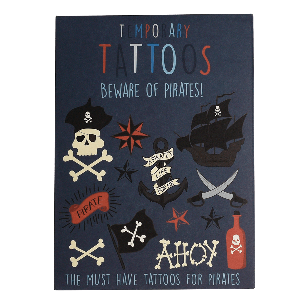 Beware of the Pirates Temporary Tattoos - Rex London