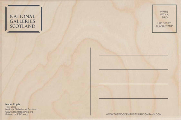 Back of Card - The Wooden Postcard Company