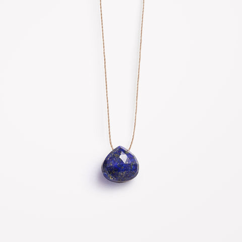 Lapis Lazuli Fine Cord Necklace - Wanderlust Life