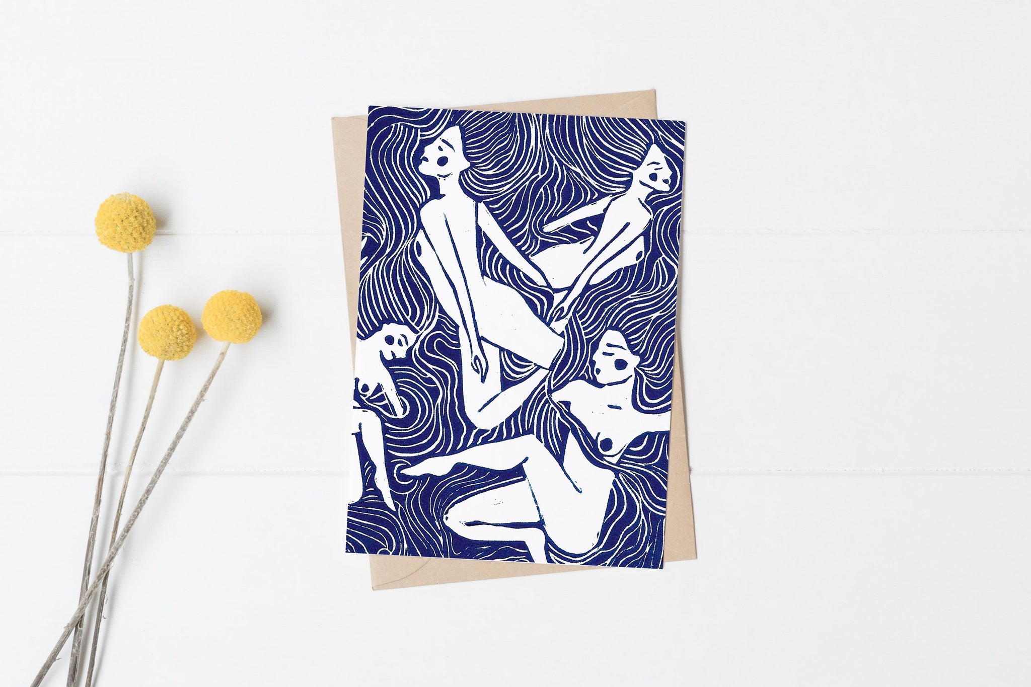 'Wild Swimmers' Greeting Card - Prints by the Bay